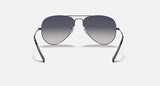 RAY-BAN : AVIATEUR Dégradé en Métal Gris anthracite poli et lentilles bleu dégradé polarisé | RB3025 004/78