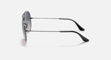 RAY-BAN : AVIATEUR Dégradé en Métal Gris anthracite poli et lentilles bleu dégradé polarisé | RB3025 004/78