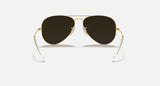 RAY-BAN : AVIATEUR FLASH en Métal Or mat et lentilles cyclamen flash polarisé | Rb3025 112/1q