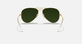 RAY-BAN : AVIATEUR FLASH en Métal Or mat et lentilles polarisé bleu | RB3025 112/4L