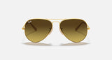 RAY-BAN : AVIATEUR Dégradé en Métal Or mat et lentilles dégradé brun | RB3025 112/85