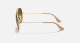 RAY-BAN : AVIATEUR Dégradé en Métal Or mat et lentilles dégradé brun | RB3025 112/85