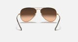 RAY-BAN : AVIATEUR DÉGRADÉ (Gradient) en Métal Brun clair poli | RB3025 9001A5
