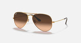 RAY-BAN : AVIATEUR DÉGRADÉ (Gradient) en Métal Brun clair poli | RB3025 9001A5