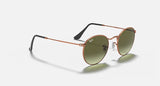 RAY-BAN : ROUND METAL en Bronze-cuivre poli et lentilles dégradé vert | Rb3447 9002a6