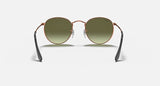 RAY-BAN : ROUND METAL en Bronze-cuivre poli et lentilles dégradé vert | Rb3447 9002a6