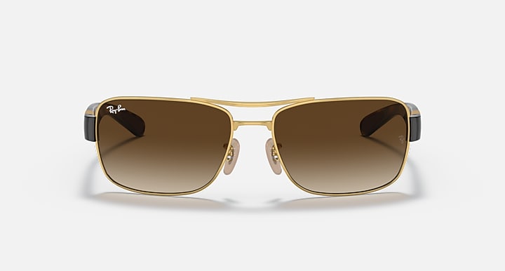 RAY-BAN : Rb3522 en Or Arista poli et lentilles brunes dégradées | Rb3522 001/13 64