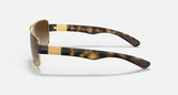 RAY-BAN : Rb3522 en Or Arista poli et lentilles brunes dégradées | Rb3522 001/13 64