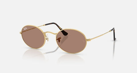 RAY-BAN : RB3547 en Or Arista poli et lentilles violet clair | Rb3547 001/1a 51