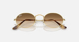 RAY-BAN : RB3547 en Or Arista poli et lentilles marron clair dégradé | Rb3547 001/51
