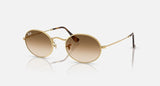 RAY-BAN : RB3547 en Or Arista poli et lentilles marron clair dégradé | Rb3547 001/51
