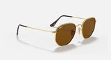 RAY-BAN : RB3548 en Or Arista poli et lentilles polarisé marron | Rb3548n 001/57