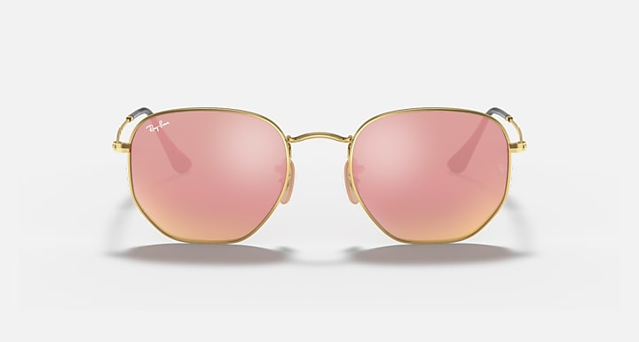 RAY-BAN : RB3548N en Or Arista poli et lentilles bronze miroir | Rb3548n 001/z2