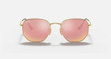 RAY-BAN : RB3548N en Or Arista poli et lentilles bronze miroir | Rb3548n 001/z2