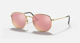 RAY-BAN : RB3548N en Or Arista poli et lentilles bronze miroir | Rb3548n 001/z2