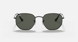 RAY-BAN : RB3548N en noir poli et lentilles G-15 vert polarisé | Rb3548n 002/58