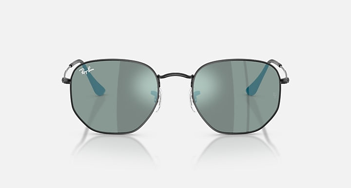 RAY-BAN : RB3548N en noir poli et lentilles bleu miroir | Rb3548n 002/8o