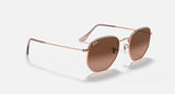 RAY-BAN : RB3548N en cuivre poli et lentilles dégradé brun | Rb3548n 9069/a5
