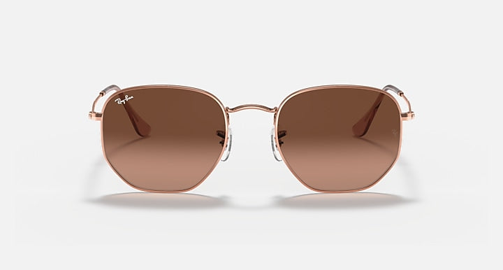 RAY-BAN : RB3548N en cuivre poli et lentilles dégradé brun | Rb3548n 9069/a5