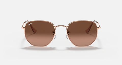 RAY-BAN : RB3548N en cuivre poli et lentilles dégradé brun | Rb3548n 9069/a5