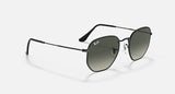 RAY-BAN : RB3548 en noir poli et lentilles dégradé gris | Rb3548 002/71
