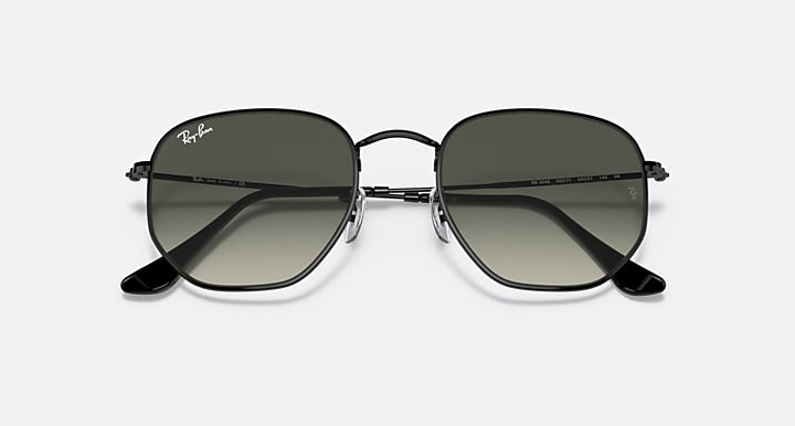 RAY-BAN : RB3548 en noir poli et lentilles dégradé gris | Rb3548 002/71
