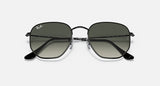 RAY-BAN : RB3548 en noir poli et lentilles dégradé gris | Rb3548 002/71