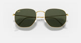 RAY-BAN : RB3548 en or poli et lentilles G-15 Vert | RB3548 919631