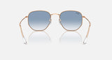 RAY-BAN : RB3548 en or rose poli et lentilles dégradé clair et bleu | RB3548 9202/3f