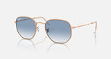 RAY-BAN : RB3548 en or rose poli et lentilles dégradé clair et bleu | RB3548 9202/3f