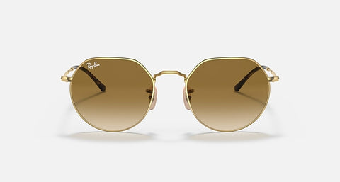 RAY-BAN : JACK en Or Arista poli et lentilles dégradé brun | RB3565 001/51