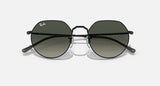 RAY-BAN : JACK en noir poli et lentilles grises | RB3565 002/71