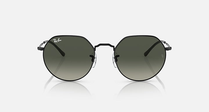 RAY-BAN : JACK en noir poli et lentilles grises | RB3565 002/71