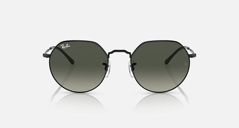 RAY-BAN : JACK en noir poli et lentilles grises | RB3565 002/71