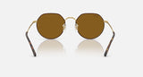 RAY-BAN : JACK en Havana matte sur or arista et lentilles brunes | RB3565 9275/33