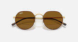 RAY-BAN : JACK en Havana matte sur or arista et lentilles brunes | RB3565 9275/33