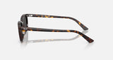 Ray-Ban Zaya Bio-Based Havane Polie Gris foncé Lunette Solaire RB 4456f 1359/87 52