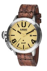 U-BOAT : Classico U-47 Yellow Dial Beige
