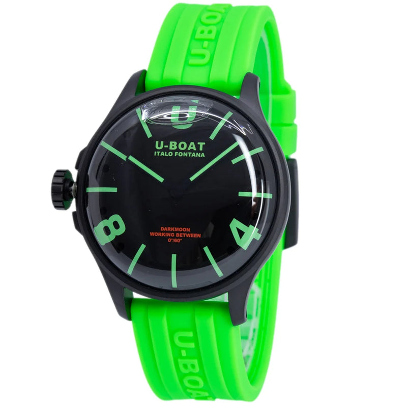 U-BOAT : U-Boat Darkmoon Green Curved Dial Watch