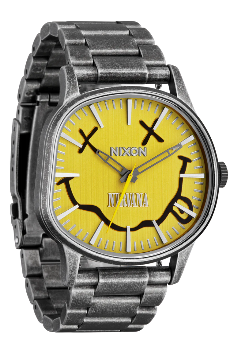 NIXON : Nixon X Nirvana Sentry Wobble, Yellow Nirvana Smiley