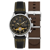 AVI-8 : Avi-8 Classic Chronograph Lightning Orange AV-4011-0z