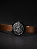 AVI-8 : Avi-8 Hawker Hunter Avon Chronograph Av-4064-03, Brun/ Noir/ Scarlet