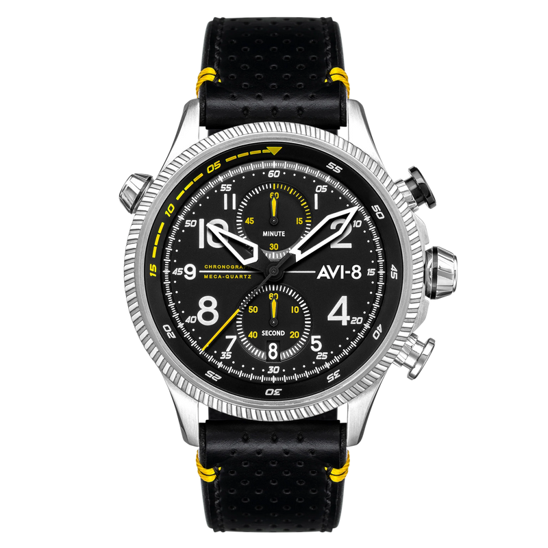AVI-8 : Avi-8 Duke Meca-Quartz Chronograph Av-4080-01 Halton