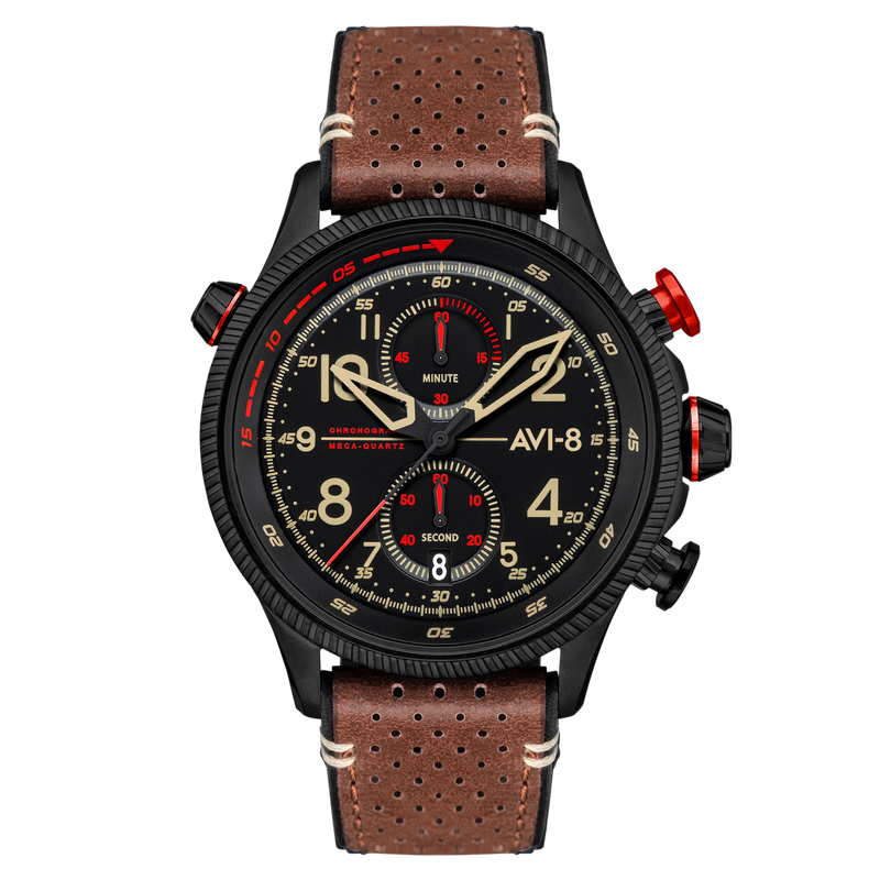 AVI-8 : Avi-8 Hawker Hunter Duke Meca-Quartz chronograph AV-4080-04 Tangmere