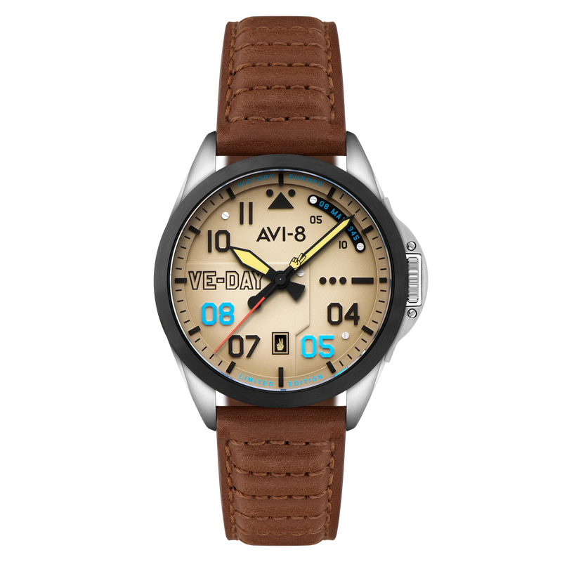 AVI-8 : P-51 MUSTANG Patriot Automatic VE-Day 80e Edition Limitée, Av-4082-04