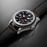 AVI-8 : FLYBOY Airmaster GMT Automatic Engine Black AV-4128-01
