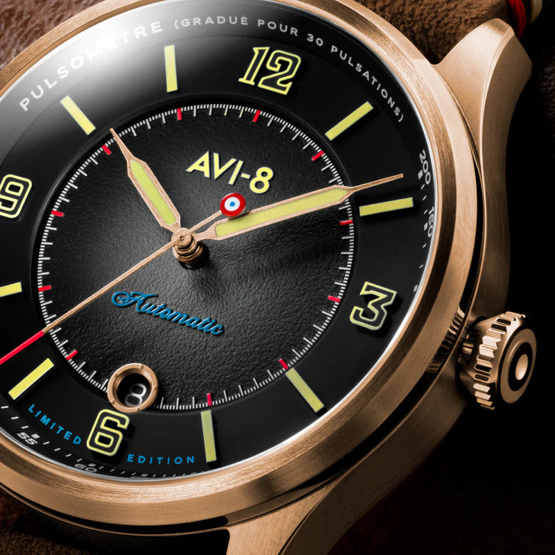 AVI-8 : Flyboy Lafayette Automatic 110th Anniversary Limited Edition Tarmac AV- 4153 04