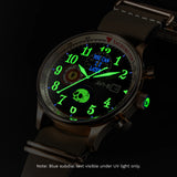 AVI-8 : Avi-8 X Mr. Skelly Hawker Hurricane Classic Chronograph 1924us, Édition Limitée