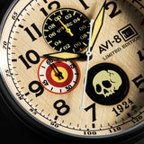 AVI-8 : Avi-8 X Mr. Skelly Hawker Hurricane Classic Chronograph 1924us, Édition Limitée