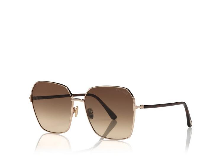 TOM FORD : CLAUDIA TF0839 01B, Gold